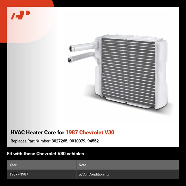 HVAC Heater Core for 1987 Chevrolet V30