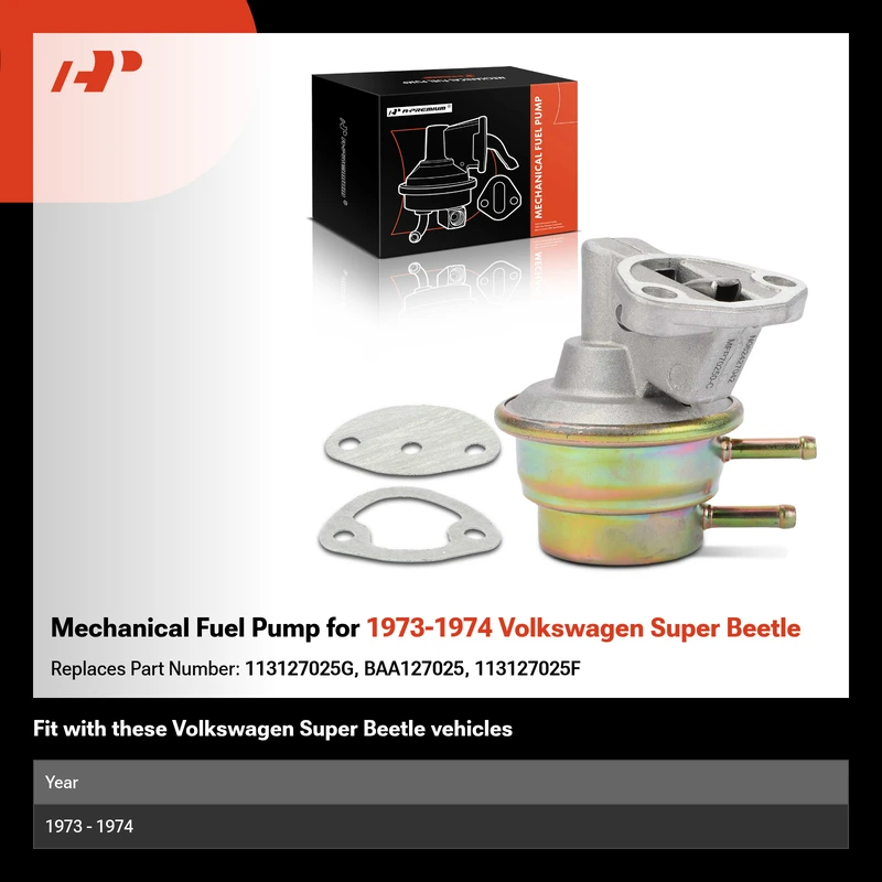 Mechanical Fuel Pump for 1973-1974 Volkswagen Super Beetle