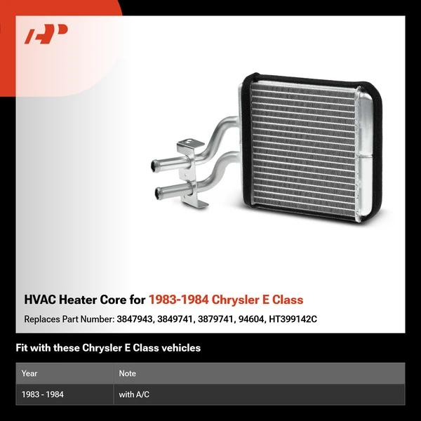 HVAC Heater Core for 1983-1984 Chrysler E Class