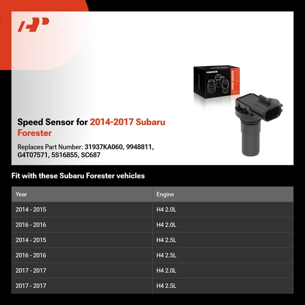 Speed Sensor for 2014-2017 Subaru Forester