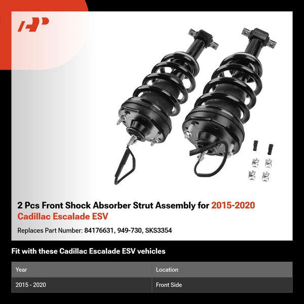 2 Pcs Front Shock Absorber Strut Assembly for 2015-2020 Cadillac Escalade ESV