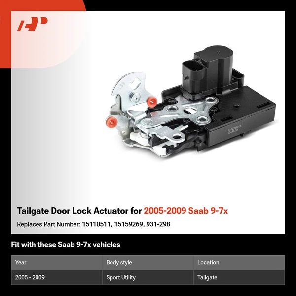 Tailgate Door Lock Actuator for 2005-2009 Saab 9-7x