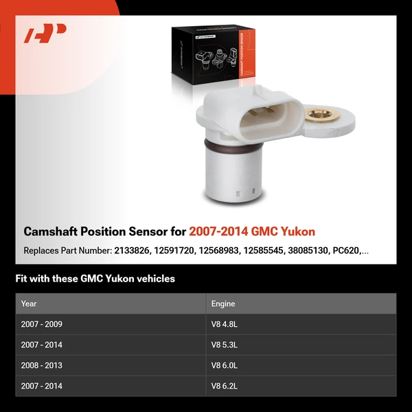 Camshaft Position Sensor for 2007-2014 GMC Yukon