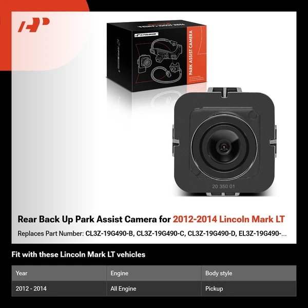 Rear Back Up Park Assist Camera for 2012-2014 Lincoln Mark LT