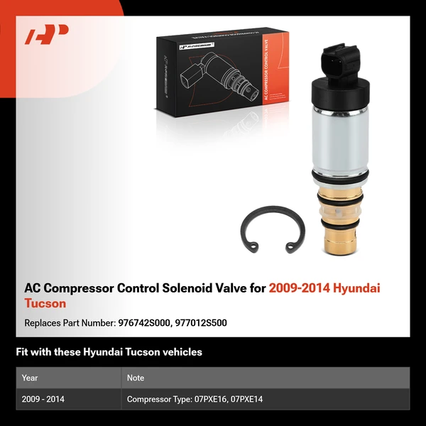AC Compressor Control Solenoid Valve for 2009-2014 Hyundai Tucson