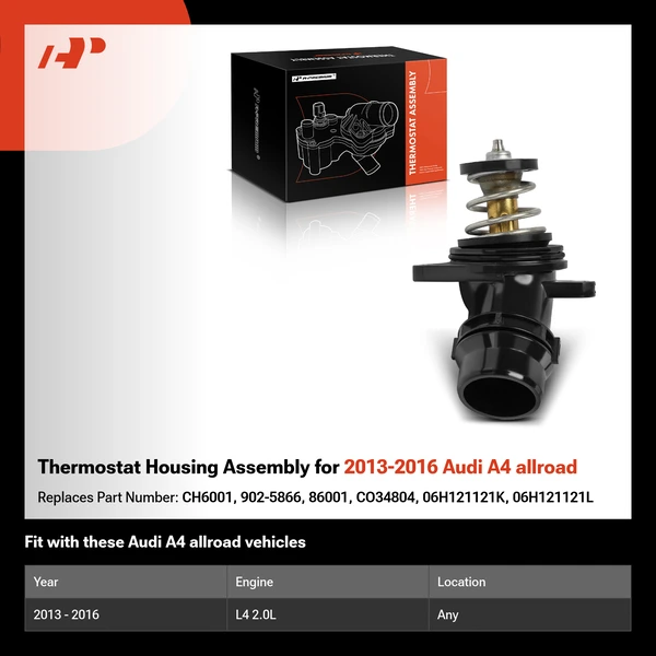 Thermostat Housing Assembly for 2013-2016 Audi A4 allroad