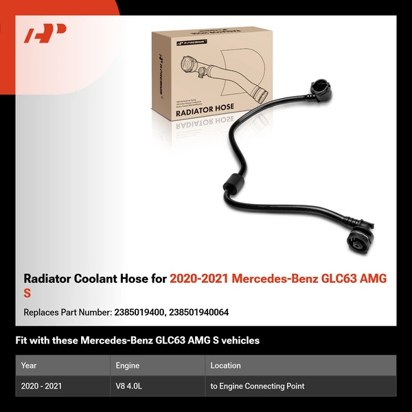 Radiator Coolant Hose for 2020-2021 Mercedes-Benz GLC63 AMG S