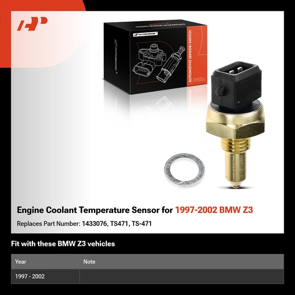 Engine Coolant Temperature Sensor for 1997-2002 BMW Z3