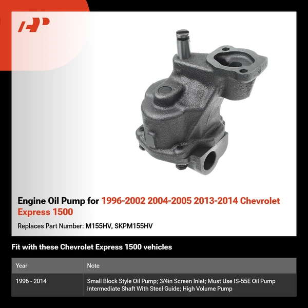 Engine Oil Pump for 1996-2002 2004-2005 2013-2014 Chevrolet Express 1500