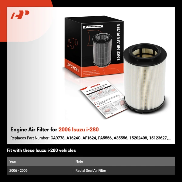 Engine Air Filter for 2006 Isuzu i-280