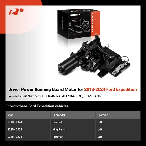 Driver Power Running Board Motor for 2018-2024 Ford Expedition