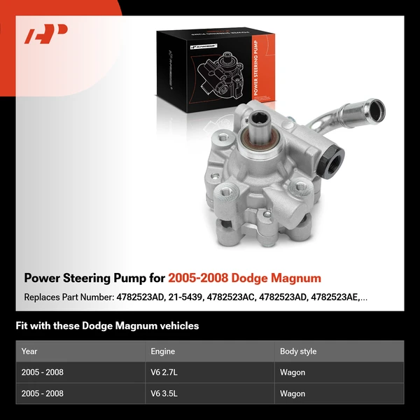 Power Steering Pump for 2005-2008 Dodge Magnum
