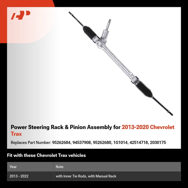 Power Steering Rack & Pinion Assembly for 2013-2020 Chevrolet Trax