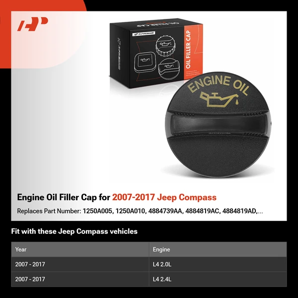 Engine Oil Filler Cap for 2007-2017 Jeep Compass
