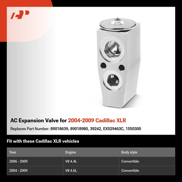 AC Expansion Valve for 2004-2009 Cadillac XLR
