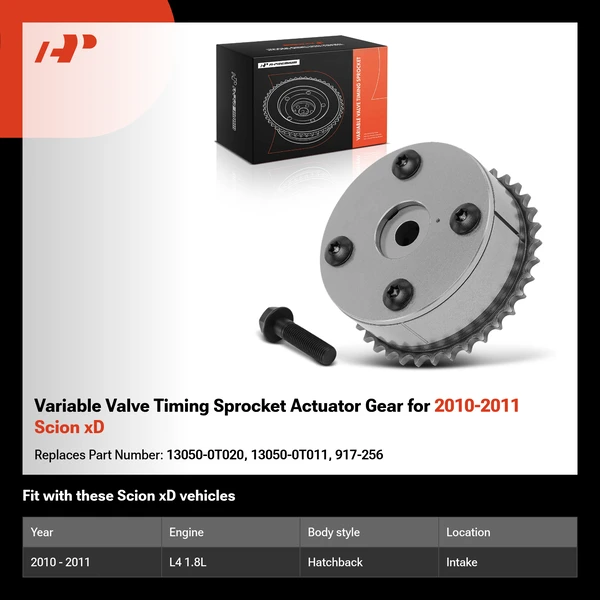 Variable Valve Timing Sprocket Actuator Gear for 2010-2011 Scion xD