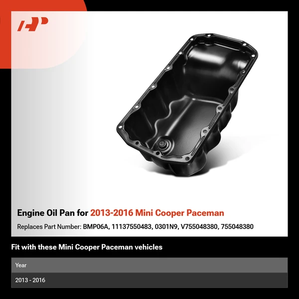 Engine Oil Pan for 2013-2016 Mini Cooper Paceman