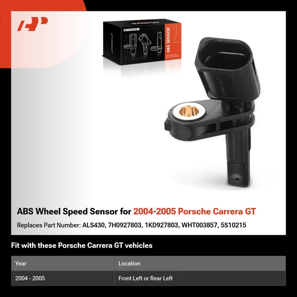 ABS Wheel Speed Sensor for 2004-2005 Porsche Carrera GT