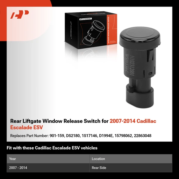 Rear Liftgate Window Release Switch for 2007-2014 Cadillac Escalade ESV