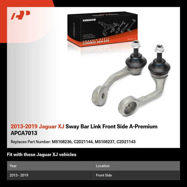 2013-2019 Jaguar XJ Sway Bar Link Front Side A-Premium APCA7013