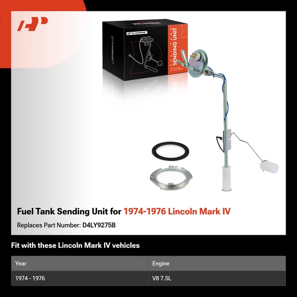Fuel Tank Sending Unit for 1974-1976 Lincoln Mark IV