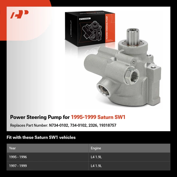 Power Steering Pump for 1995-1999 Saturn SW1