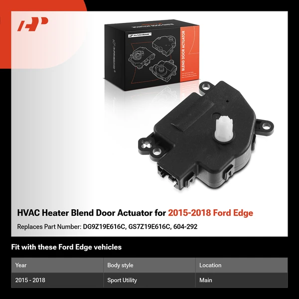HVAC Heater Blend Door Actuator for 2015-2018 Ford Edge
