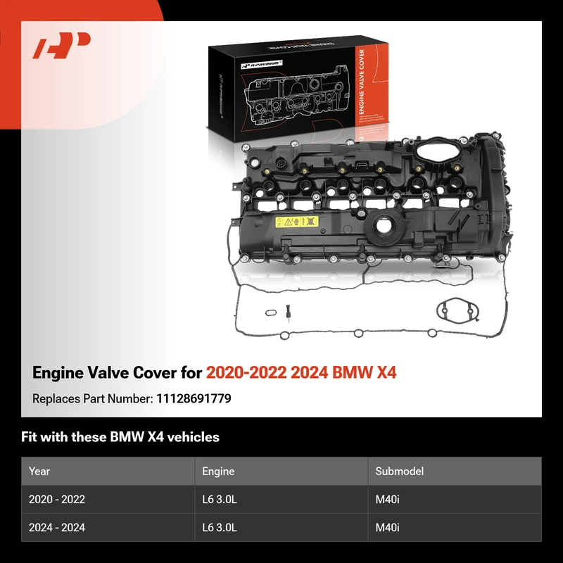 Engine Valve Cover for 2020-2022 2024 BMW X4