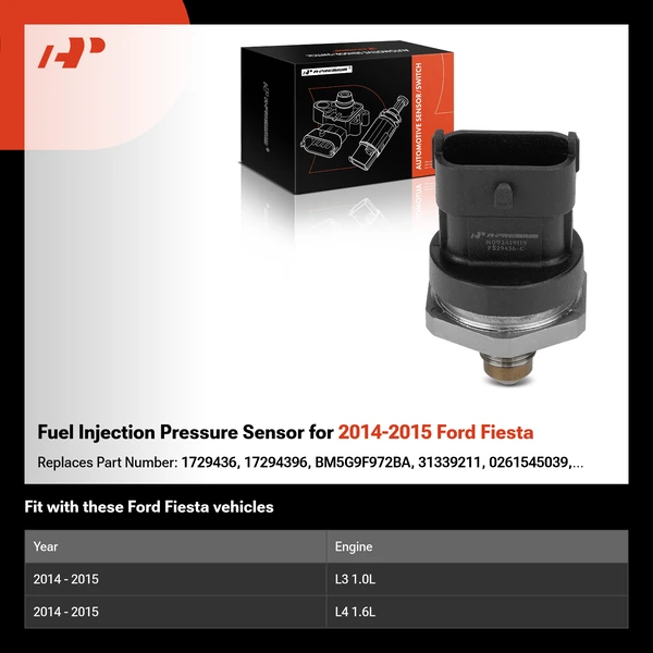 Fuel Injection Pressure Sensor for 2014-2015 Ford Fiesta
