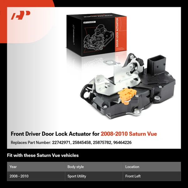 Front Driver Door Lock Actuator for 2008-2010 Saturn Vue