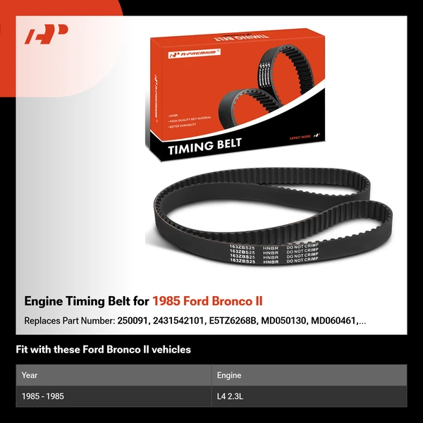 Engine Timing Belt for 1985 Ford Bronco II