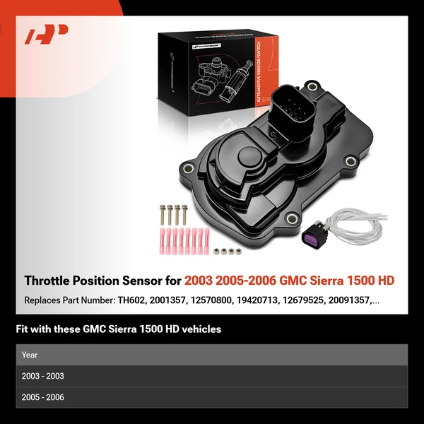 Throttle Position Sensor for 2003 2005-2006 GMC Sierra 1500 HD