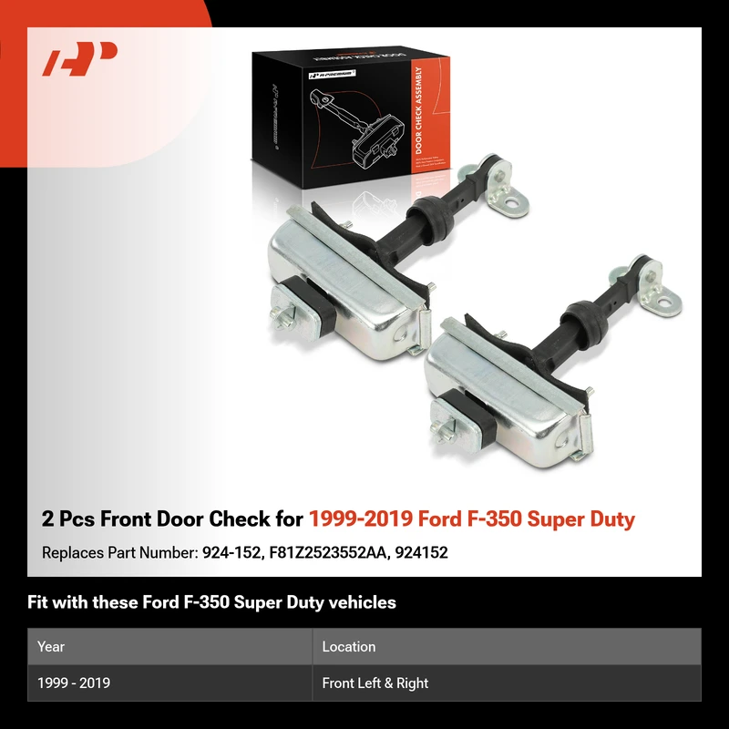 2 Pcs Front Door Check for 1999-2019 Ford F-350 Super Duty