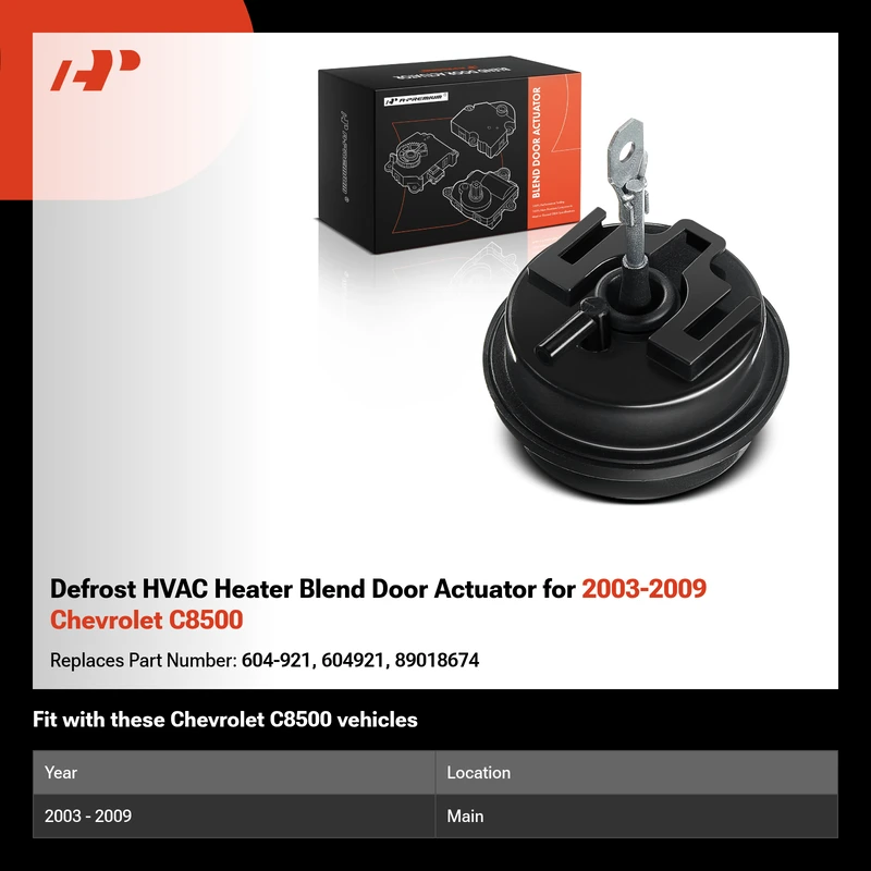 Defrost HVAC Heater Blend Door Actuator for 2003-2009 Chevrolet C8500
