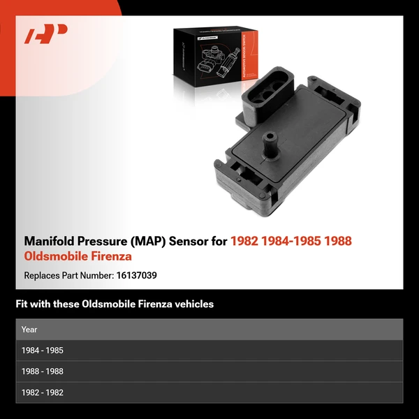 Manifold Pressure (MAP) Sensor for 1982 1984-1985 1988 Oldsmobile Firenza