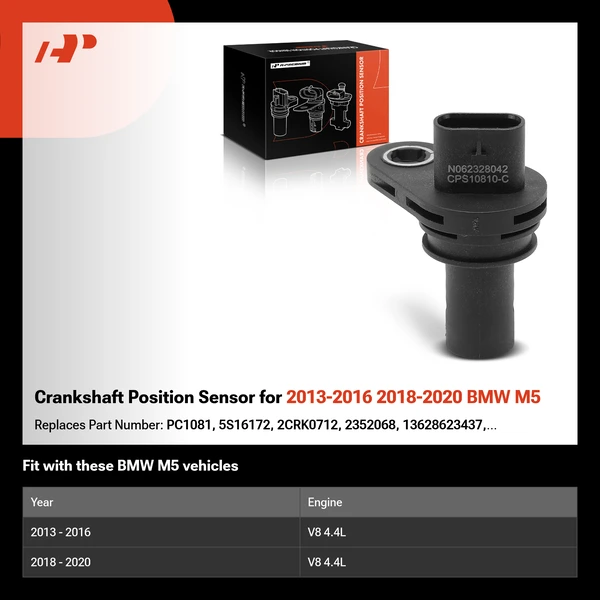 Crankshaft Position Sensor for 2013-2016 2018-2020 BMW M5