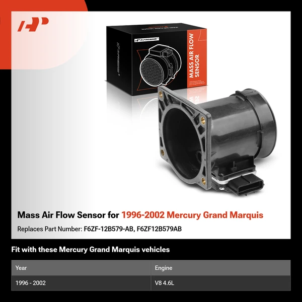 Mass Air Flow Sensor for 1996-2002 Mercury Grand Marquis