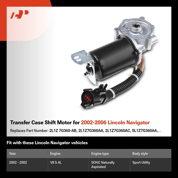 Transfer Case Shift Motor for 2002-2006 Lincoln Navigator