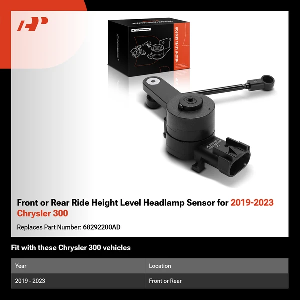Front or Rear Ride Height Level Headlamp Sensor for 2019-2023 Chrysler 300