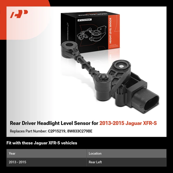 Rear Driver Headlight Level Sensor for 2013-2015 Jaguar XFR-S