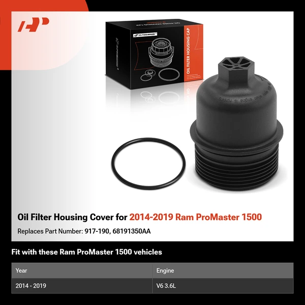 Oil Filter Housing Cover for 2014-2019 Ram ProMaster 1500