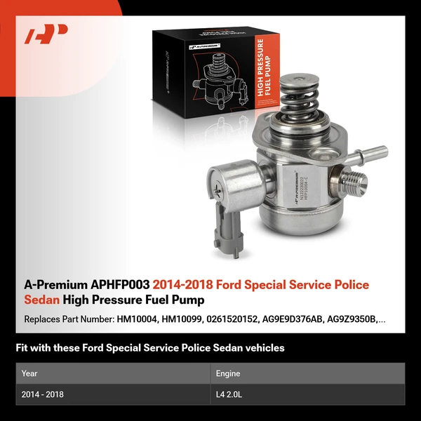 A-Premium APHFP003 2014-2018 Ford Special Service Police Sedan High Pressure Fuel Pump
