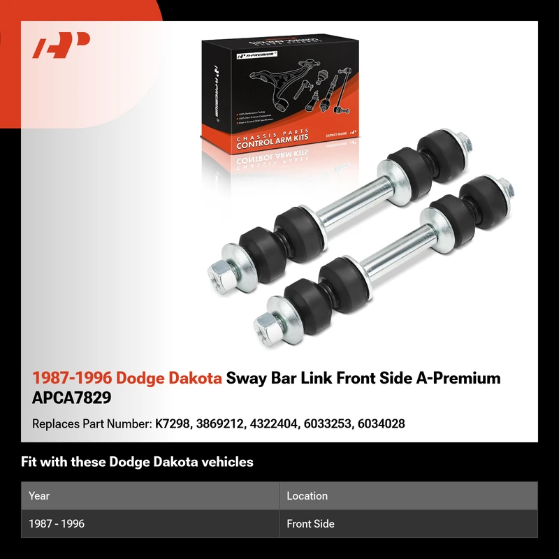 1987-1996 Dodge Dakota Sway Bar Link Front Side A-Premium APCA7829