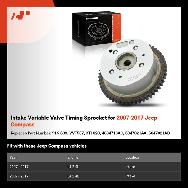 Intake Variable Valve Timing Sprocket for 2007-2017 Jeep Compass