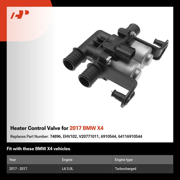 Heater Control Valve for 2017 BMW X4