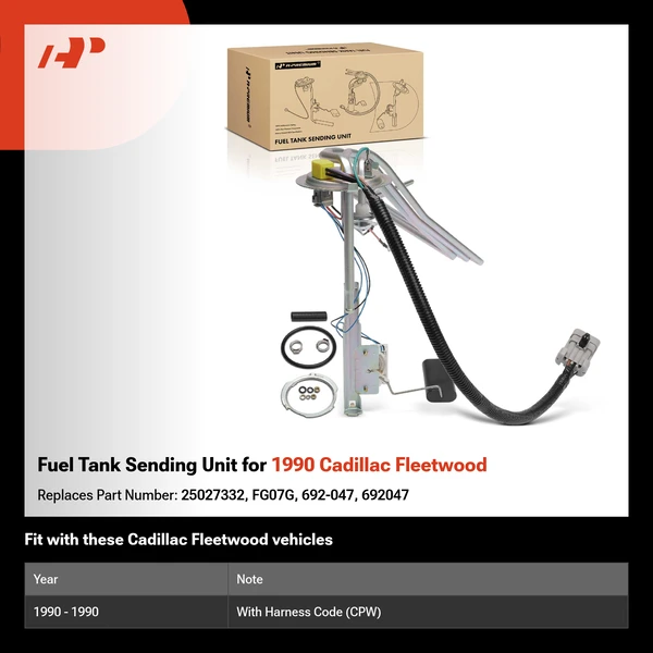 Fuel Tank Sending Unit for 1990 Cadillac Fleetwood