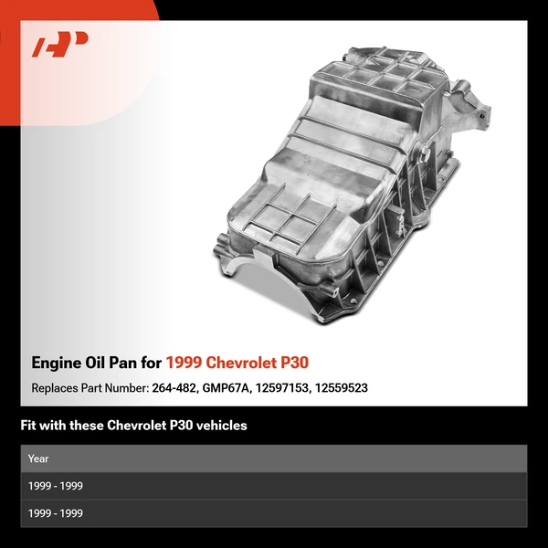Engine Oil Pan for 1999 Chevrolet P30