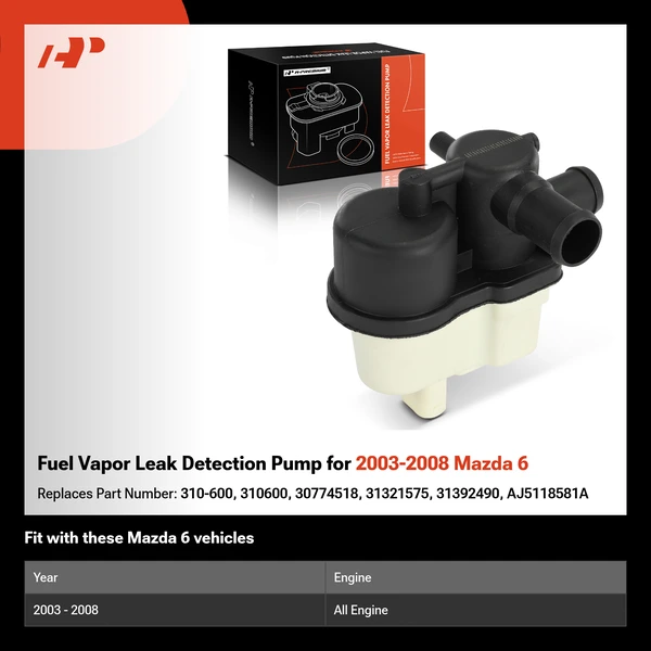 Fuel Vapor Leak Detection Pump for 2003-2008 Mazda 6