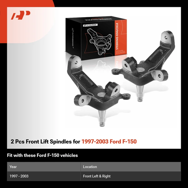 2 Pcs Front Lift Spindles for 1997-2003 Ford F-150