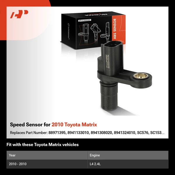 Speed Sensor for 2010 Toyota Matrix
